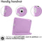 Accezz iPad 8/7/9 (2020/2019/2021) - Kidsproof Backcover - Schokabsorberend foam met handvat - Paars