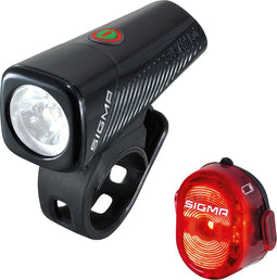 Sigma BUSTER 150 USB LED Fiets Verlichtingset - 150 Lumen - Oplaadbaar - Inclusief Nugget II achterlicht (1 set)