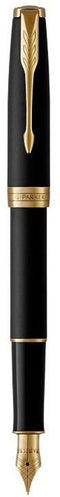 Parker Sonnet - Vulpen - Matzwarte lak met gouden details - Medium penpunt