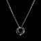 Laura Ferini Dames Ketting Cerchio - Halsketting - 18K Wit Verguld - Zilver - 40,9 cm
