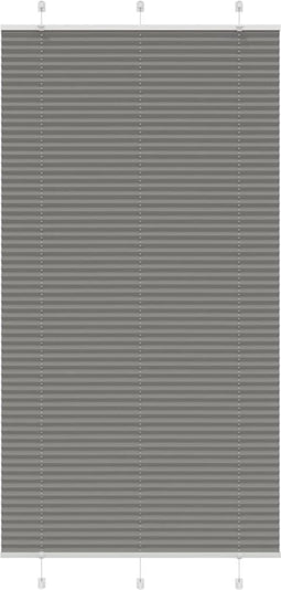 vidaXL - Plissé - rolgordijn - 105x200 - cm - stofbreedte - 104,4 - cm - antraciet