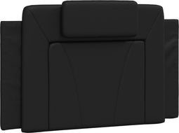 vidaXL - Hoofdbordkussen - 80 - cm - kunstleer - zwart