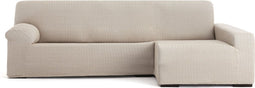 Hoes voor chaise longue met lange armleuning rechts Eysa JAZ Beige 180 x 120 x 360 cm
