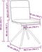 vidaXL - Eetkamerstoelen - 2 - st - stof - donkergrijs