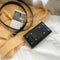 Heuptas voor dames Eenvoudige geperforeerde heuptas voor dames Telefoontassen voor dames Casual Pack Vrouwelijke zwarte portemonnee