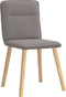 vidaXL - Eetkamerstoelen - draaibaar - 2 - st - stof - taupe