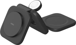 Belkin BoostCharge Pro - 3-in-1 Magnetisch Draadloos Reislaadstation met Qi2 15W - Zwart
