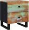vidaXL - Nachtkastjes - 2 - st - 40x33x46 - cm - massief - gerecycled - hout