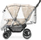 Deryan Elena - Luxe dubbele buggy - Compact en lichtgewicht - Nougat