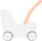Angel Toys 606015 - Poppen loopwagen - Inclusief matrasje dekentje kussentje opbergtas - Roze wit