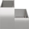 vidaXL - Tuinplanter - 2-niveaus - 100x60x45 - cm - RVS