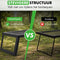 Travelhawk Camping Grill - Opvouwbaar - Koken Boven Open Vuur - Zwart