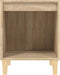 vidaXL - Nachtkastje - 40x35x50 - cm - sonoma - eikenkleurig