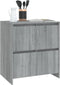 vidaXL - Dressoir - 70x41x75 - cm - bewerkt - hout - grijs - sonoma - eikenkleurig