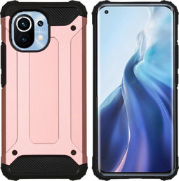 iMoshion Hoesje Geschikt voor Xiaomi Mi 11 Hoesje - iMoshion Rugged Xtreme Backcover - Rosé
