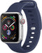 iMoshion Bandje Geschikt voor Apple Watch Bandje Series 1 / 2 / 3 / 4 / 5 / 6 / 7 / 8 / 9 / SE - 38 / 40 / 41 mm - iMoshion Siliconen band - Donkerblauw