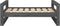 vidaXL - Hondenmand - 75,5x55,5x28 - cm - massief - grenenhout - grijs