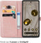 imoshion Hoesje Geschikt voor Google Pixel 7a Hoesje Met Pasjeshouder - imoshion Mandala Bookcase - Rosé Goud