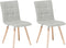 BROOKLYN - Eetkamerstoel - Grijs - Polyester