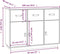 vidaXL - Dressoir - 100x40x75 - cm - massief - grenenhout - zwart