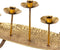 Kaarshouder 50,5 x 17,5 x 21 cm Gouden Metaal