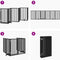 vidaXL - Hondenhek - inklapbaar - 6 - panelen - 300 - cm - populierenhout - zwart