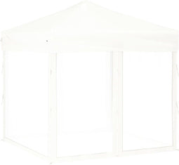 vidaXL - Partytent - inklapbaar - met - zijwanden - 2x2 - m - wit