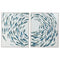 Schilderij Home ESPRIT Blauw Crème Spiralen 82,5 x 4 x 102,5 cm (2 Stuks)