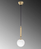 Opviq Fulgor - Hanglamp - Metaal & Glas - E14 - 15 x 15 x 49 cm - Verstelbaar tot 139 cm