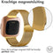 iMoshion Bandje Geschikt voor Fitbit Versa 2 / Versa Lite - iMoshion Milanees magnetische band met installatiehulp - goud