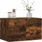 vidaXL - Wandkast - 60x36,5x35 - cm - bewerkt - hout - gerookt - eikenkleurig