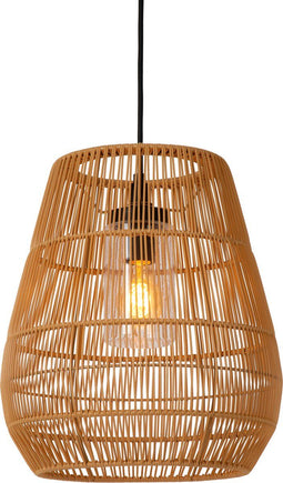 Lucide NERIDA - Hanglamp Buiten - Ø 35 cm - IP44 - Naturel - Verstelbaar