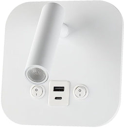 V-TAC VT-80068-W - LED Nachtlampje - CREE - USB-oplaadpoort - Wit - 8W - 830 Lumen - 3000K