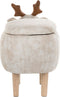 REINDEER - Hocker - Beige - Polyester