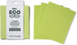 Mr. Eco vaatdoekjes ft 19,5 x 16,5 cm, van plantaardige cellulose, pak van 3 stuks