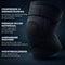 MR. PANACHE Kniebrace - Kniebandage - kniebraces - Knieband - Kniebrace dames - Knie brace Artrose - kniebandage ondersteuning knie - Patella Brace - Verlichting van Gewrichtspijn - Kniebrace Scharnier - Kniebrace Meniscus - Maat M - Zwart