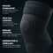 MR. PANACHE Kniebrace - Kniebandage - kniebraces - Knieband - Kniebrace dames - Knie brace Artrose - kniebandage ondersteuning knie - Patella Brace - Verlichting van Gewrichtspijn - Kniebrace Scharnier - Kniebrace Meniscus - Maat M - Zwart