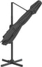 vidaXL - Zweefparasol - met - dubbel - dak - 400x300 - cm - antracietkleurig