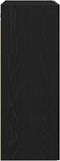 vidaXL - Wandkast - Zwart - Eiken - 69,5x34x90 - cm - Bewerkt - Hout
