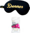 SMUG Slaapmasker met Roze Oordopjes - 100% Verduisterend - Verstelbaar Oogmasker in Satijn - Pride Love Print