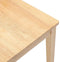 vidaXL - Eetkamerstoelen - massief rubberhout - naturel