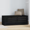 vidaXL - Opbergbox - zwart - 89x36,5x33 - cm - massief - grenenhout