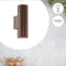EGLO Riga - Wandlamp Buiten - GU10 - 16,5 cm - Antiek Bruin