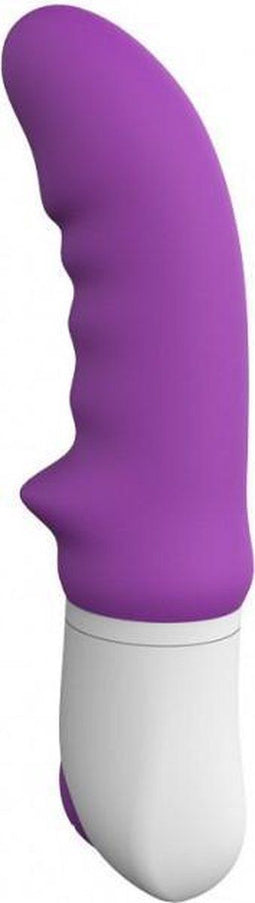 TOYZ4LOVERS - ELYS RHINHORN SILICONE VIBRATOR 9 INTENSITIES PURPLE
