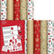 WINTER GARDEN - kerstpapier assortiment cadeaupapier - 10 rollen 2 meter x 70 cm - inclusief labels