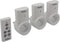 Perel Stopcontacten - Draadloos - Afstandsbediening bereik 25 m 10 A 2300 W wit (set van 3)