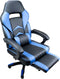 Nifty Living - Bureaustoel - met voetsteun - kunstleer - zwart/blauw