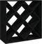 vidaXL - Wijnkast - 62x25x62 - cm - massief - grenenhout - zwart