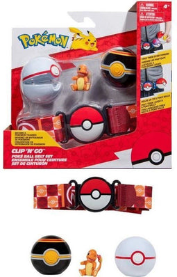 Riem - BANDAI - Pokémon Clip 'N' Go - 1 riem, 2 Poké Balls en 1 Salameche beeldje 5 cm