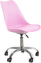 Bureaustoel - hoogte verstelbaar 47-57 cm - roze